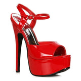 Stiletto Sandal Red 6.5in - Naughty by Nature Adult Store