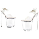 Clear Platform Sandal 8in - Naughty by Nature Adult Store