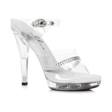 Clear Rhinestone Sandal 5in - Naughty by Nature Adult Store