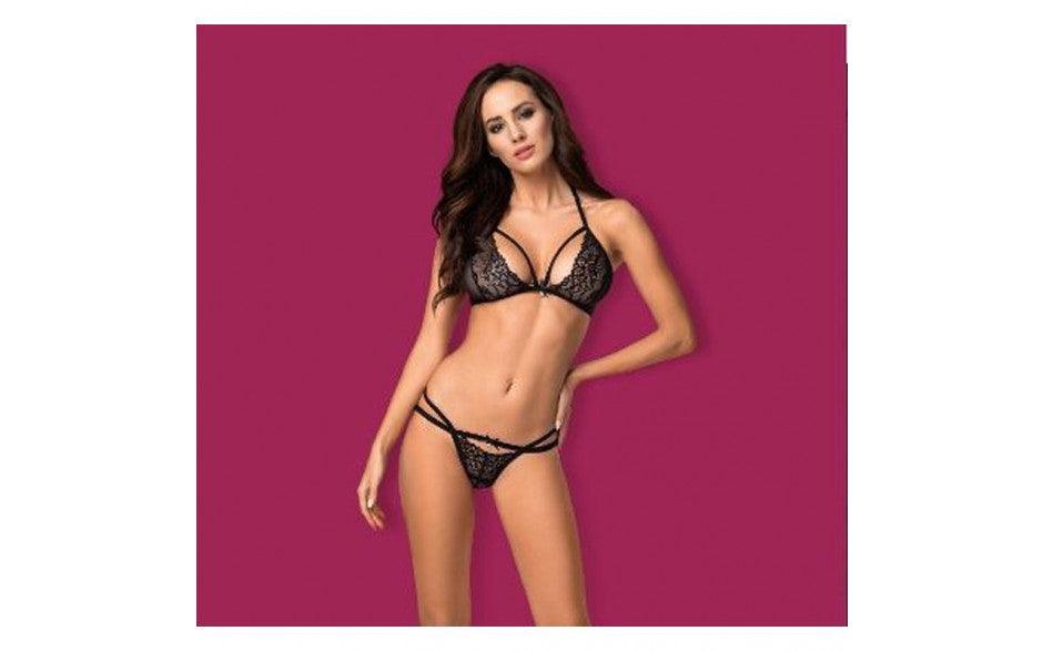2 Pc Set 838 Black - Lingerie