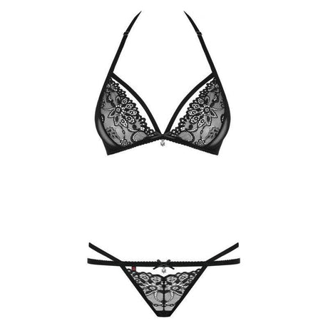 2 Pc Set 838 Black - Lingerie
