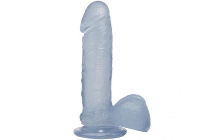 7 in Realistic Cock With Balls Clear - Adult Toys