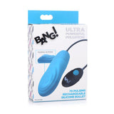 7X Pulsing Rechargeable Bullet Blue - Naughty by Nature Adult Store