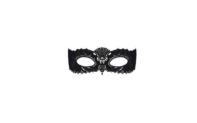 A700 Black Mask with Ribbon Tie - Naughty by Nature Adult Store