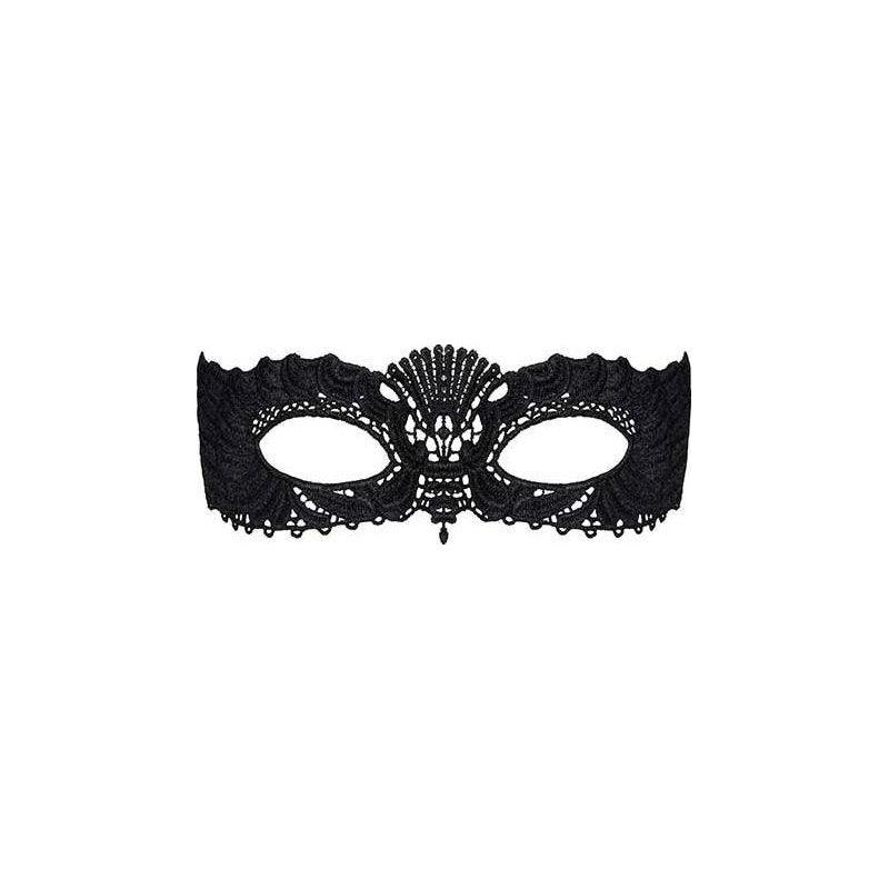 A700 Black Mask with Ribbon Tie - Naughty by Nature Adult Store