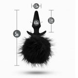 Anal Adventures Platinum Rabbit Tail Plug - Adult Toys