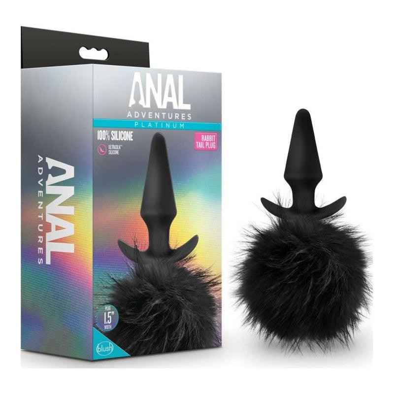 Anal Adventures Platinum Rabbit Tail Plug - Naughty by Nature Adult Store