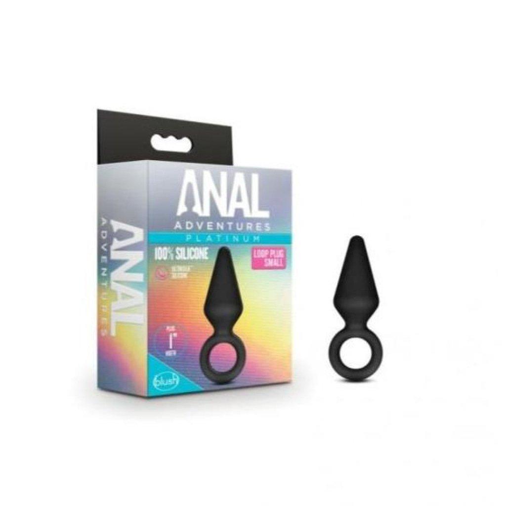 Anal Adventures Platinum Silicone Anal Loop Plug Small - Naughty by Nature Adult Store