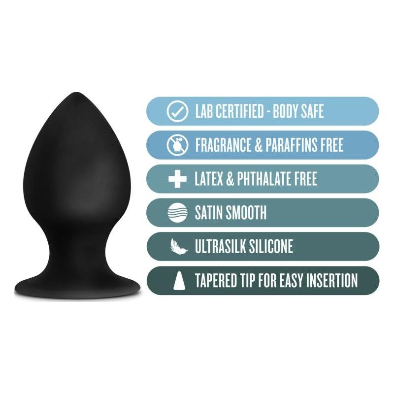 Anal Adventures Platinum Silicone Anal Stout Plug Medium - Naughty by Nature Adult Store