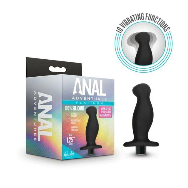 Anal Adventures Platinum Silicone Prostate Massager 02 - Naughty by Nature Adult Store