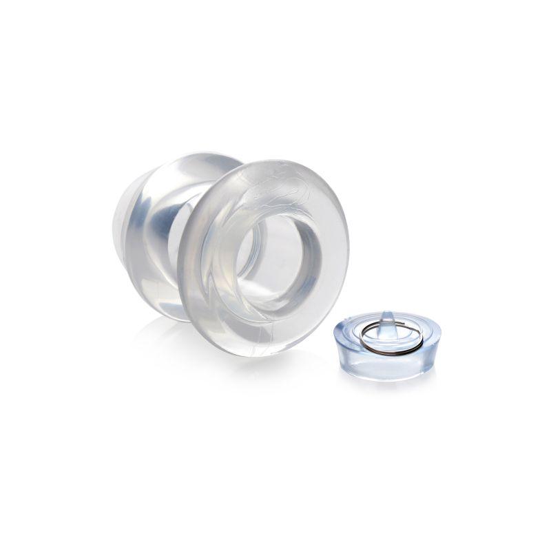 Ass Bung Clear Hollow Anal Dilator 3.5in Large - Adult Toys