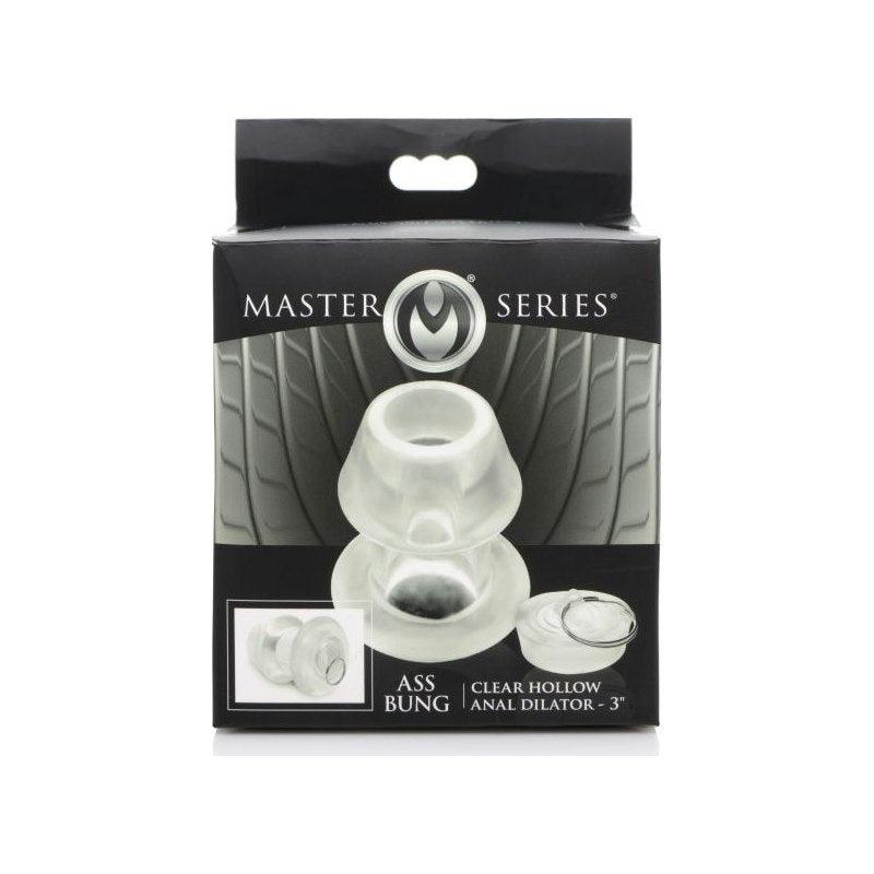 Ass Bung Clear Hollow Anal Dilator 3in Medium - Adult Toys