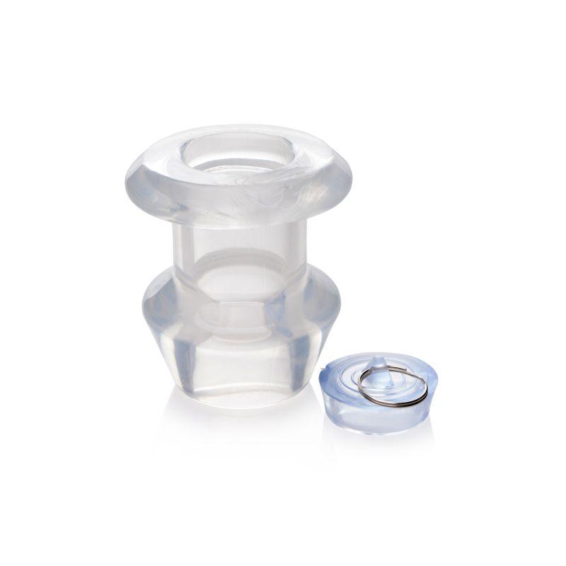 Ass Bung Clear Hollow Anal Dilator 3in Medium - Adult Toys