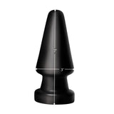 Ass Max Plug Large Anal Plug Black - Adult Toys