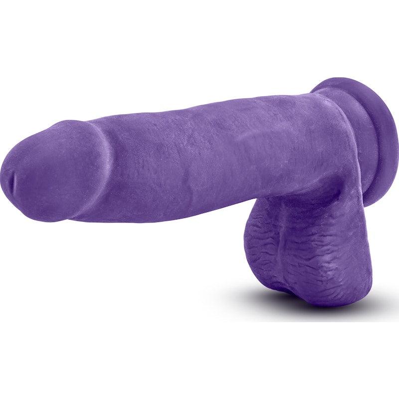 Au Naturel Bold Pleaser 7in Dildo Purple - Adult Toys