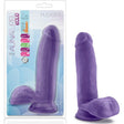 Au Naturel Bold Pleaser 7in Dildo Purple - Adult Toys