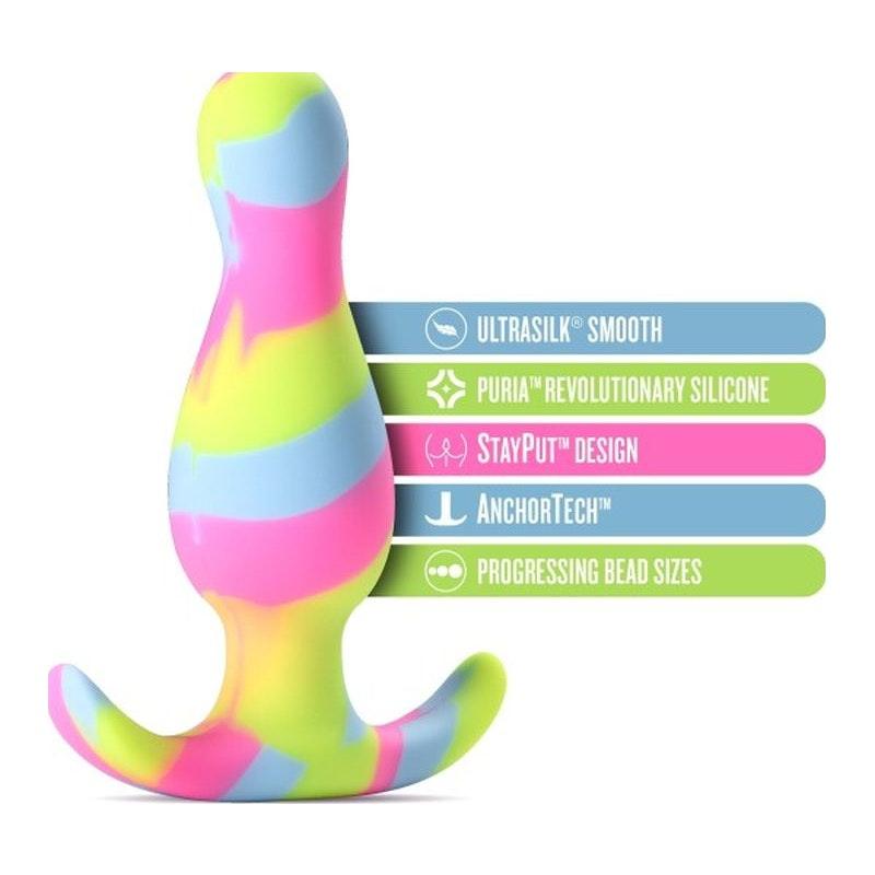 Avant Kaleido Lime Silicone Butt Plug - Naughty by Nature Adult Store