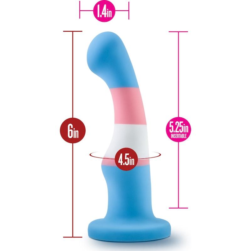 Avant Pride P2 True Blue Silicone Dildo - Adult Toys