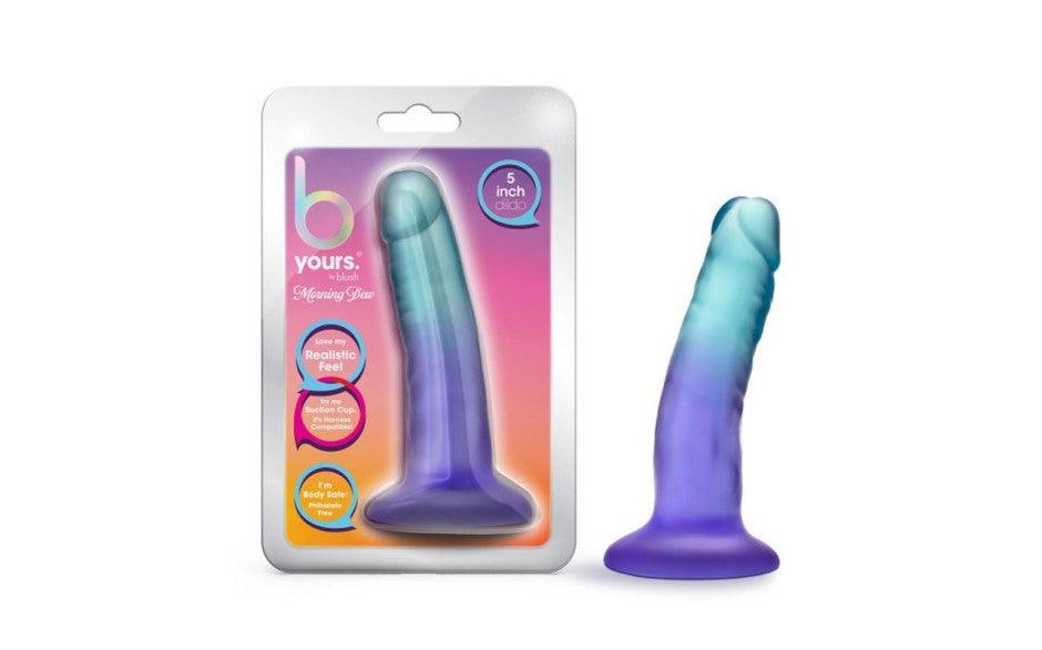 B Yours Morning Dew 5in Dildo Sapphire - Naughty by Nature Adult Store