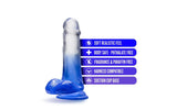 B Yours Morning Dew 6in Dildo Stella Blue - Adult Toys