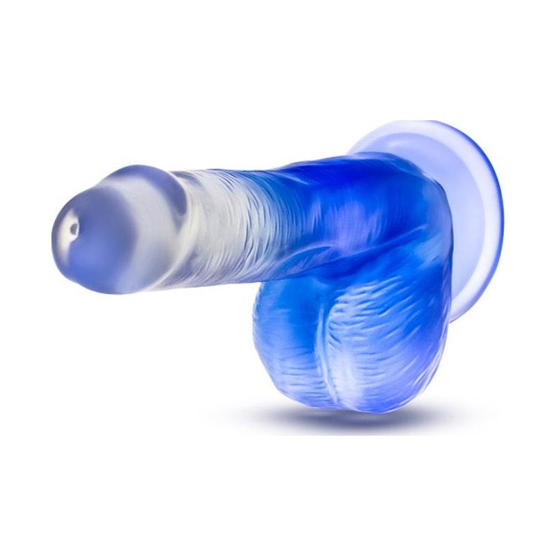 B Yours Morning Dew 6in Dildo Stella Blue - Adult Toys