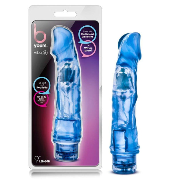 B Yours Vibe 6 Blue - Naughty by Nature Adult Store