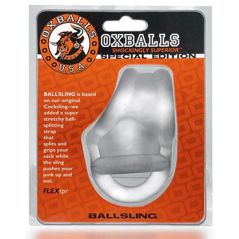 Ballsling Ball Split Sling Clear Ice - Naughty by Nature Adult Store