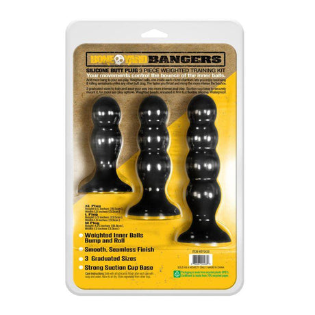 Bangers Silicone Ass Training Kit 3 Pc - Naughty by Nature Adult Store