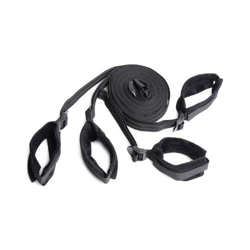Bed Restraint Bondage Kit Black - Adult Toys