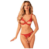 Bergamore 2 Pc Set Red - Lingerie