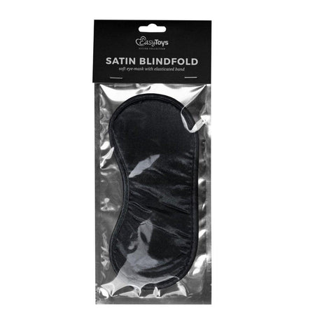 Black Satin Eye Mask - Adult Toys