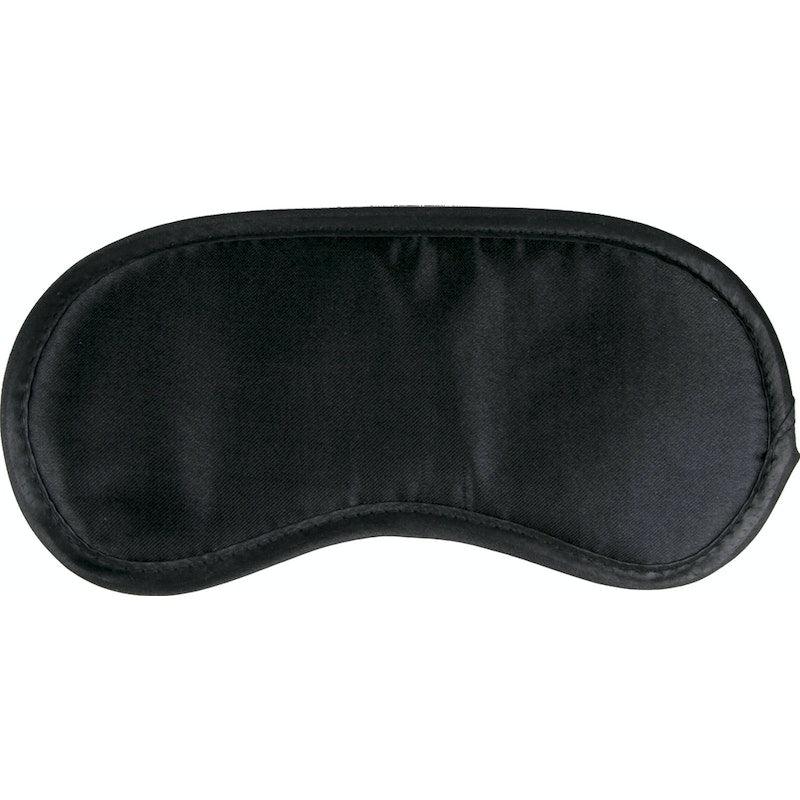 Black Satin Eye Mask - Adult Toys