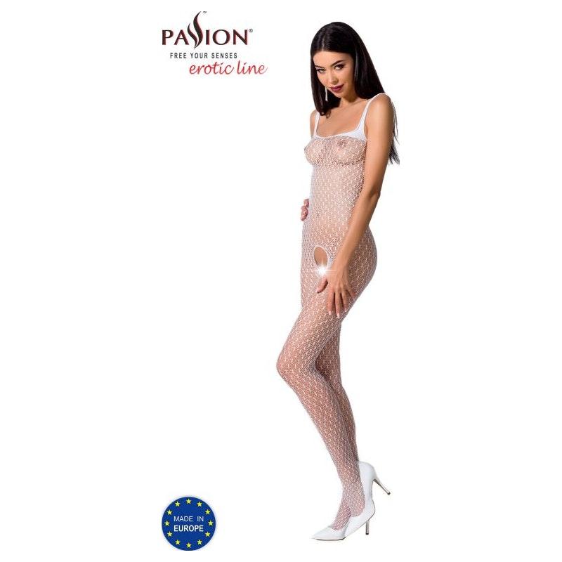 Bodystocking BS071 White - Lingerie