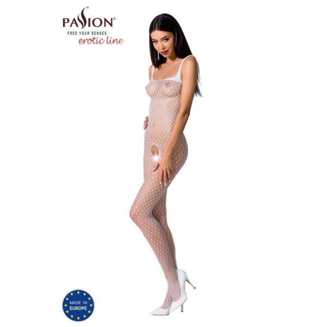 Bodystocking BS071 White - Lingerie