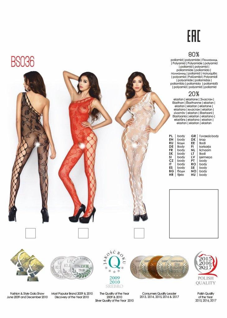 Bodysuit BS036 Red - Lingerie