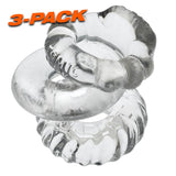 Bonemaker 3 Pc Cockring Set Clear - Naughty by Nature Adult Store