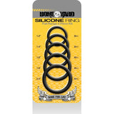Boneyard Silicone Ring 5 Pc Kit Black - Adult Toys