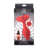 Booty Bloom Silicone Rose Plug Large Red - Adult Toys