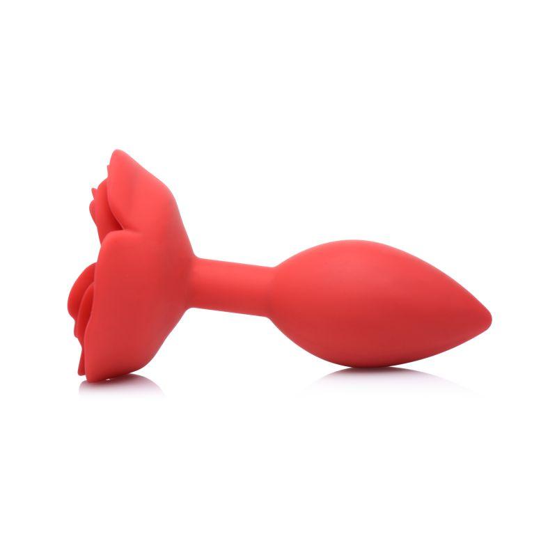 Booty Bloom Silicone Rose Plug Large Red - Naughty by Nature Adult Store