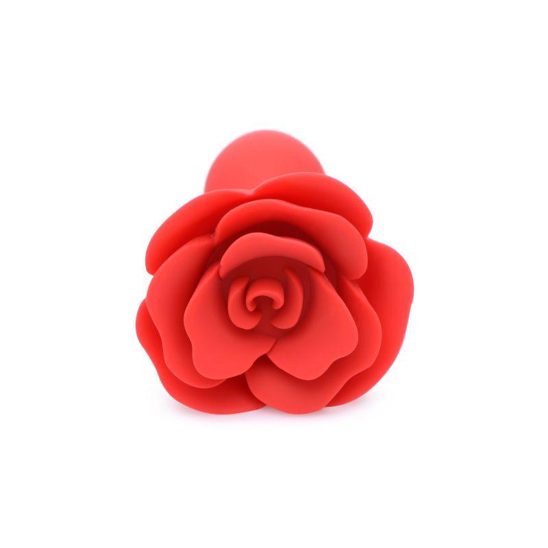 Booty Bloom Silicone Rose Plug Large Red - Naughty by Nature Adult Store