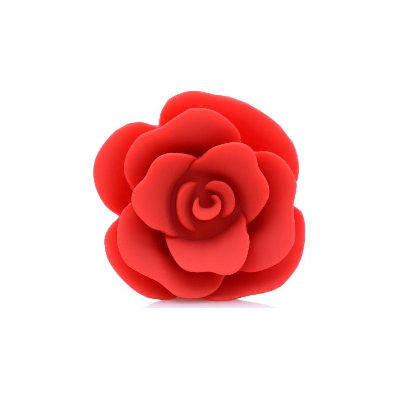 Booty Bloom Silicone Rose Plug Medium Red - Naughty by Nature Adult Store