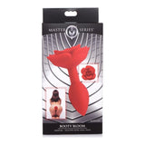 Booty Bloom Silicone Rose Plug Medium Red - Naughty by Nature Adult Store