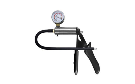 Brass Pistol Pump with Gauge and Hose - Adult Toys