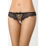 Brazilian Open Crotch Panty Black - Lingerie