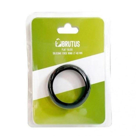 Brutus Flat Slick Cock Ring 40mm - Adult Toys