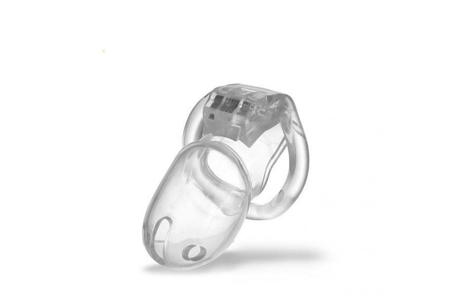 Brutus Stealth Chastity Cage Clear - Adult Toys