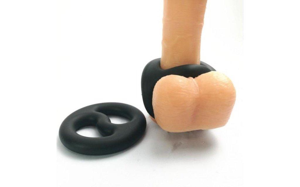 Brutus Yin Yang Silicone Cock and Ball Duo Ring - Naughty by Nature Adult Store