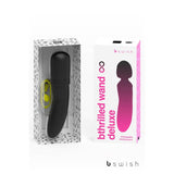 Bthrilled Premium - Noir               - Black 21 cm USB Rechargeable Massage Wand - Naughty by Nature Adult Store