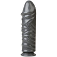 Bunker Buster 10.7in Anal Dildo Gun Metal - Naughty by Nature Adult Store