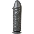 Bunker Buster 10.7in Anal Dildo Gun Metal - Adult Toys